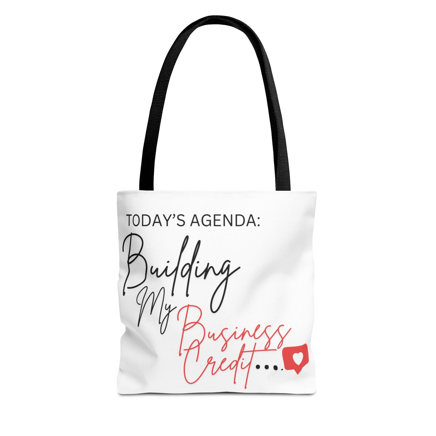 Motivational Tote Bag: Building My Business Credit